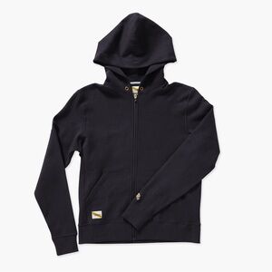Tracksmith Men's Black Zip Up Sweater